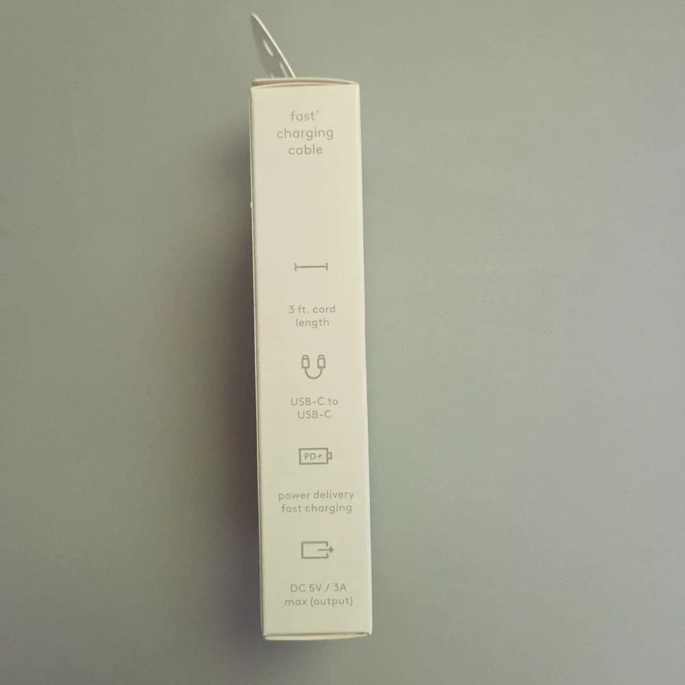 Heyday‎ 3 FT Fast Charging Cable USB-C To USB-C, Lavender Purple
